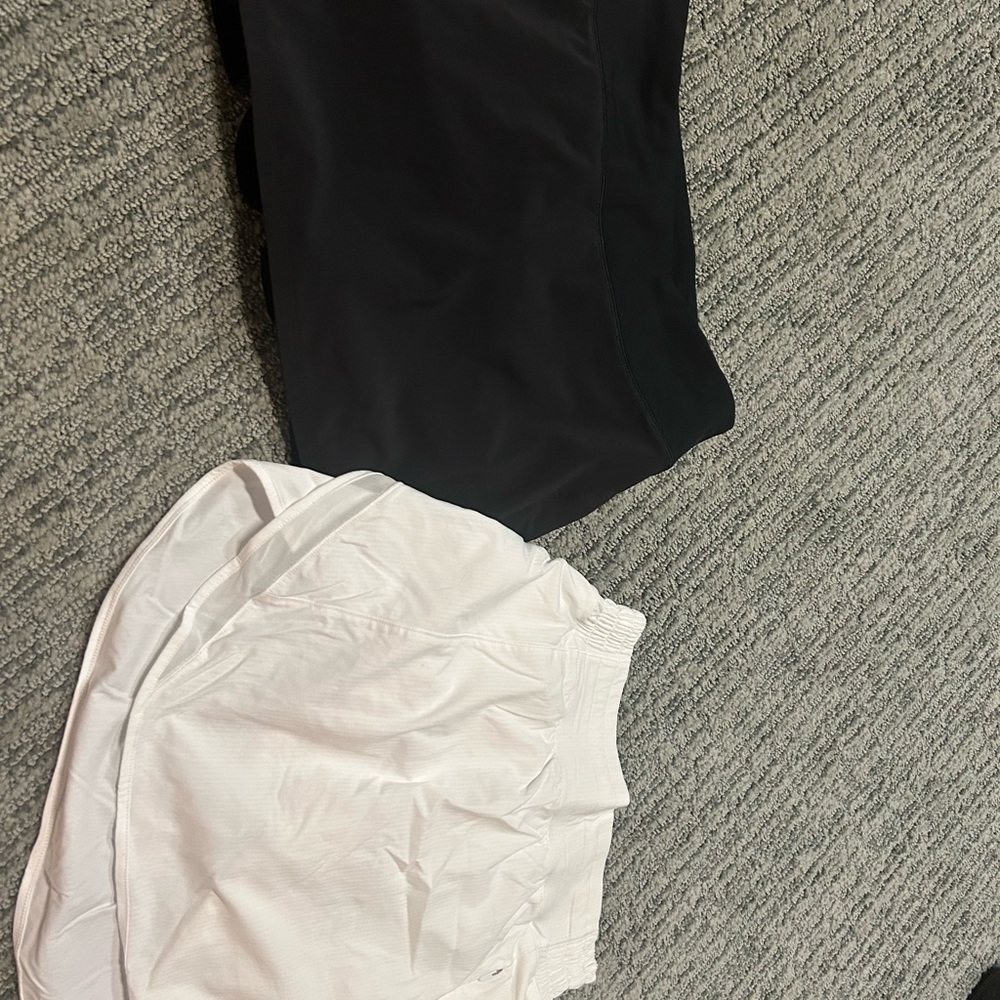Lululemon Athletica Mini Skirts - Black and White